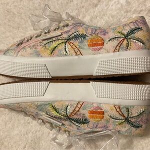 Superga X Love Shack Fancy Embroidered Women's Sneakers size 8.5 NWOT
